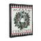 Stupell Industries Merry Christmas Tartan Wreath Framed Floater Canvas Wall Art